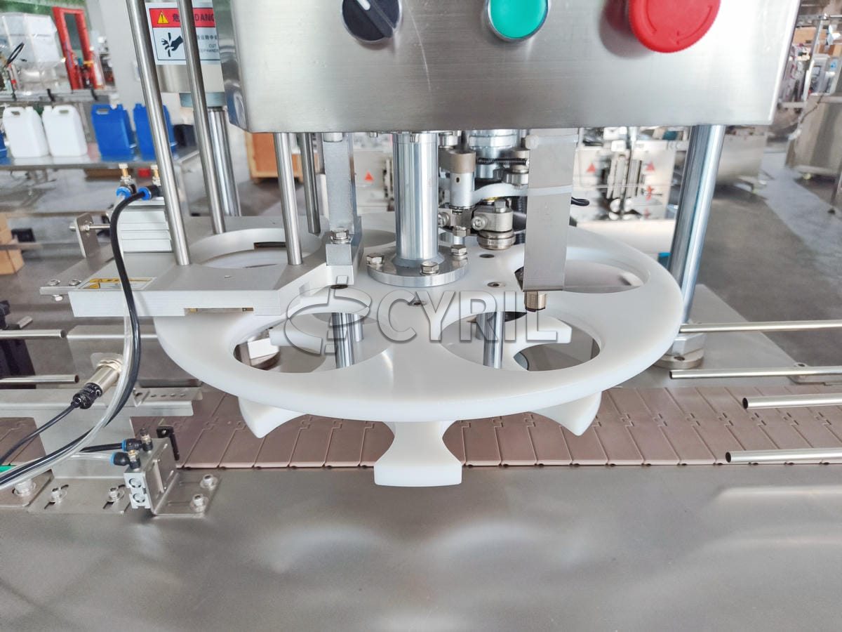 Aluminum cap sealing machine