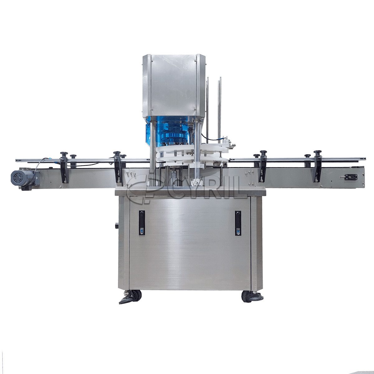 Rotary disc aluminum cap sealing machine
