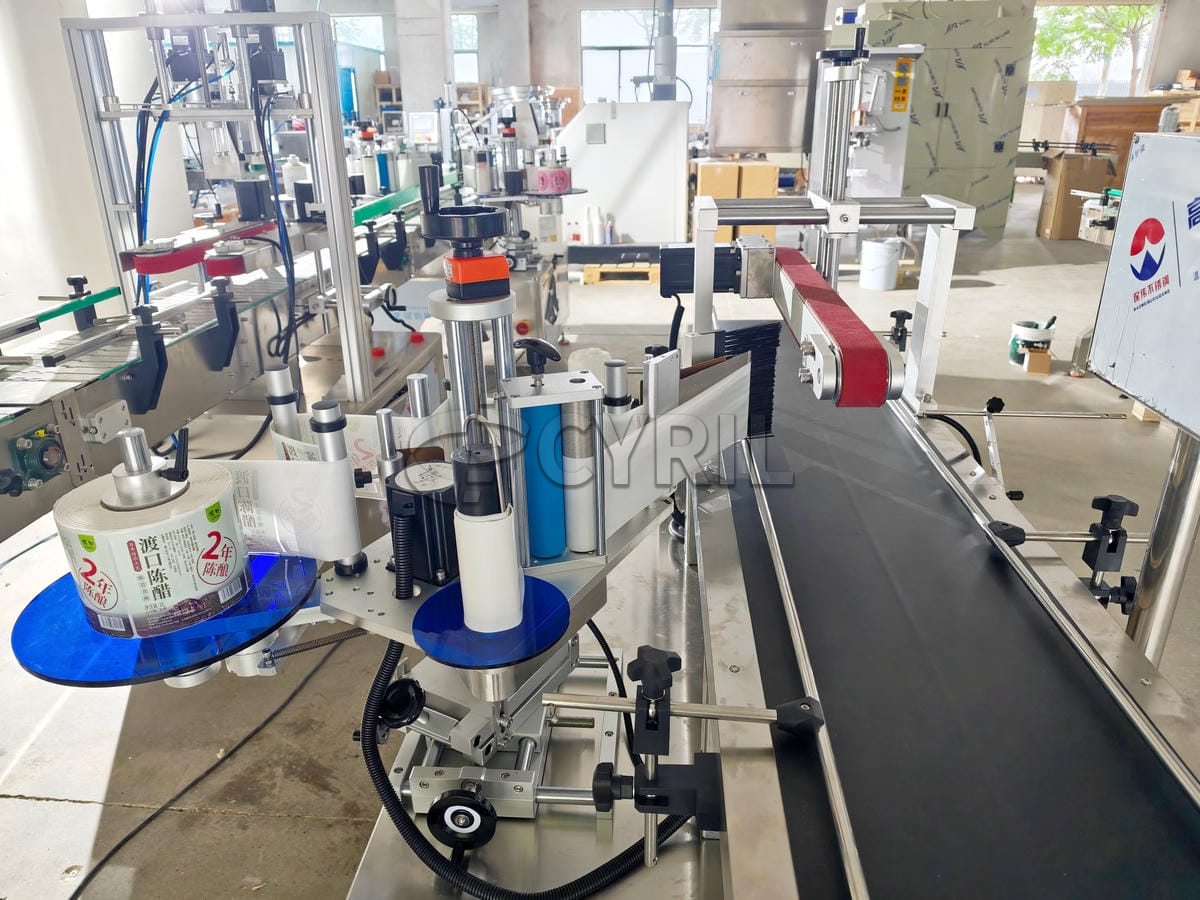 Press top side labeling machine