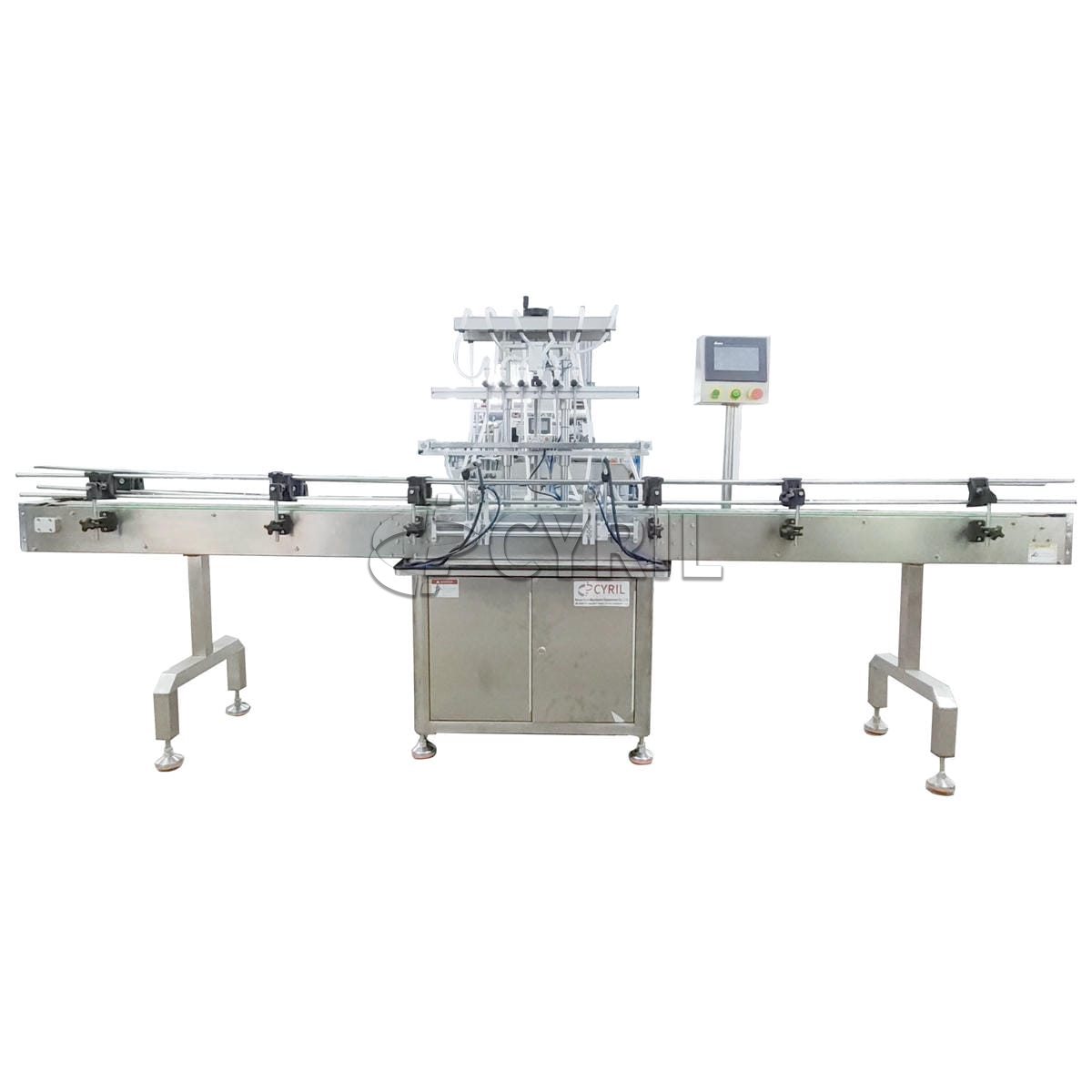 Six-head magnetic pump filling machine