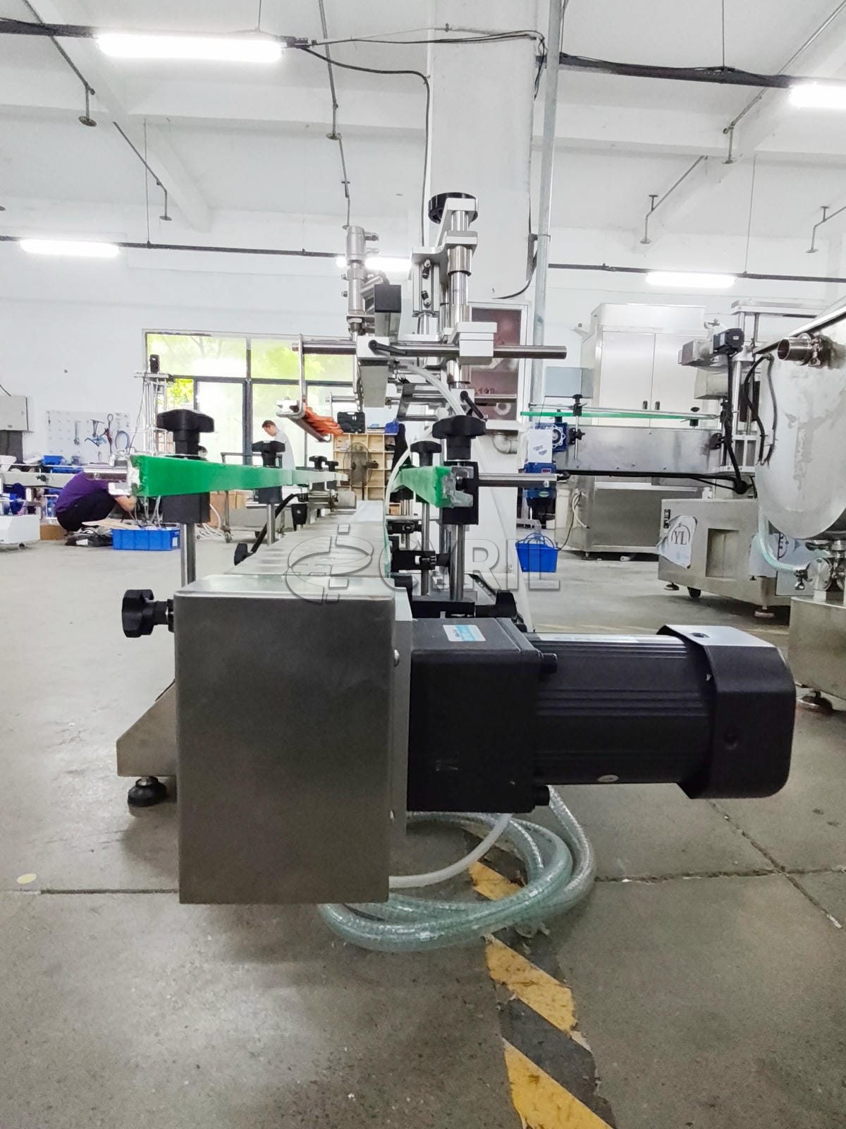 Desktop four-head paste filling machine
