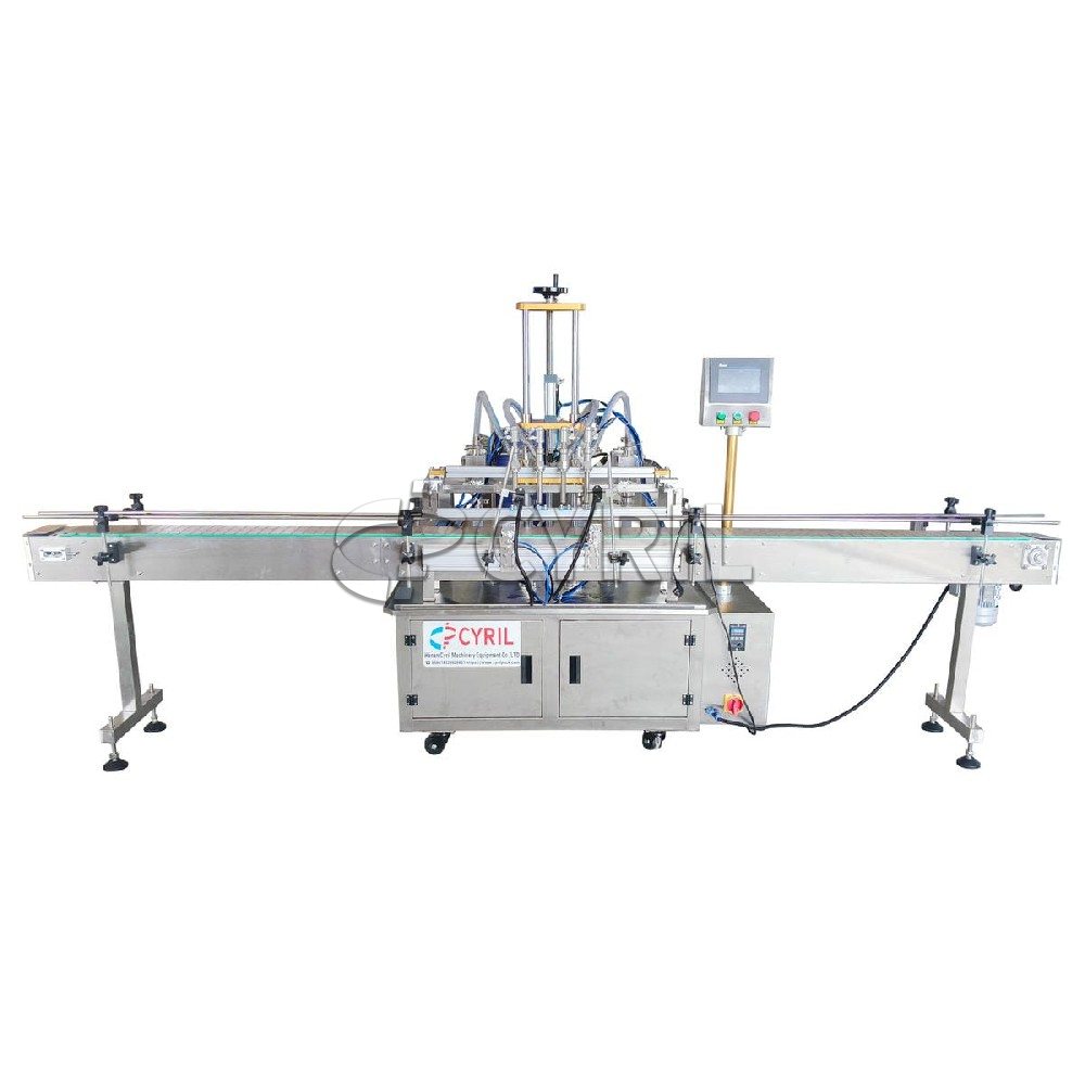 Four-head gear pump hopperless filling machine