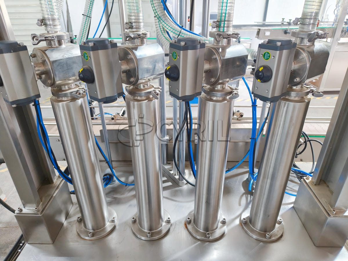 Four head paste filling machine