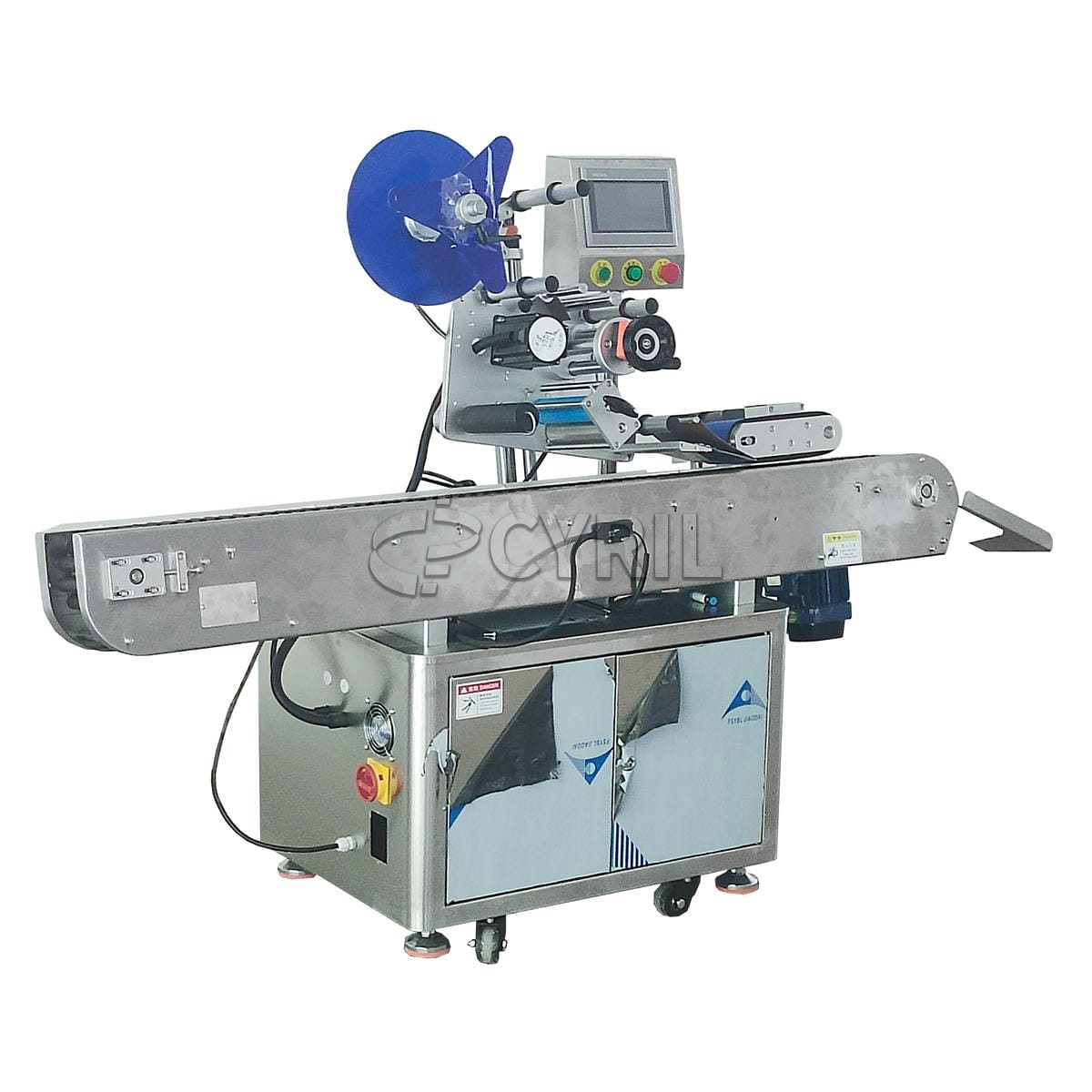 Horizontal round bottle labeling machine