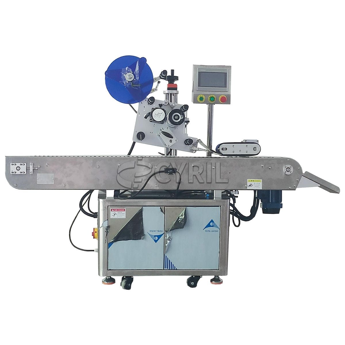 Horizontal round bottle labeling machine