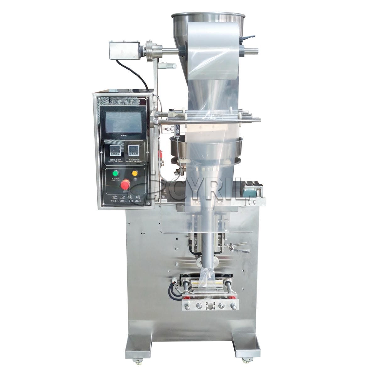 Fully automatic turntable granule packaging machine