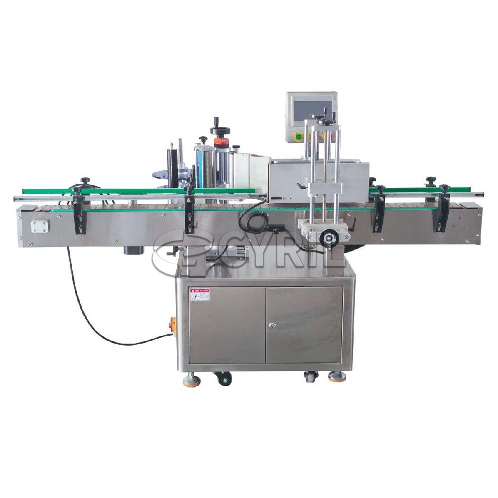 Fully automatic round bottle rolling labeling machine