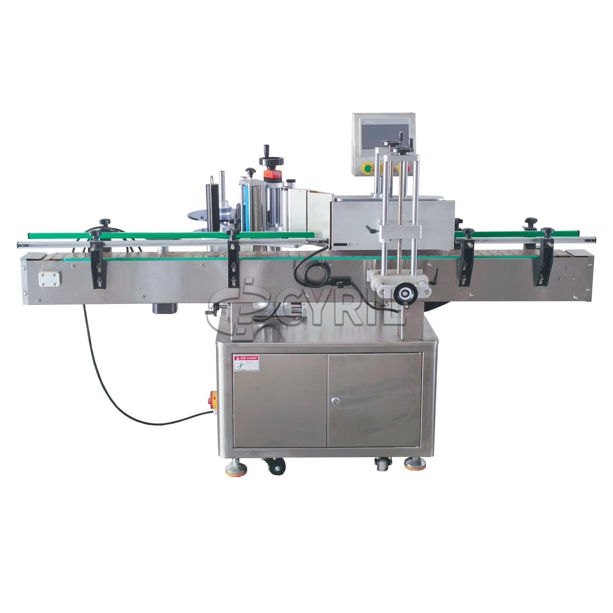 Fully automatic round bottle rolling labeling machine