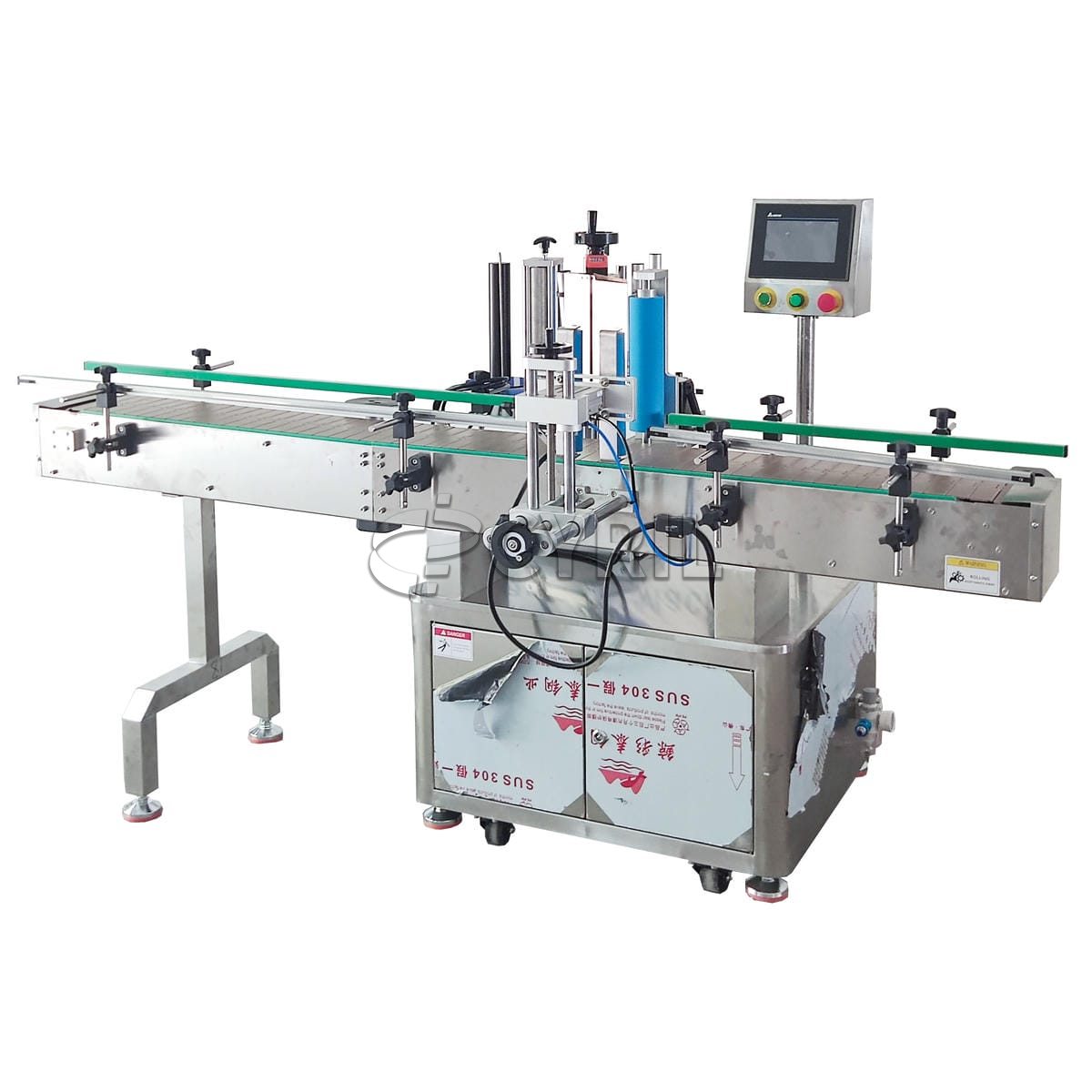 Fully automatic round bottle positioning labeling machine