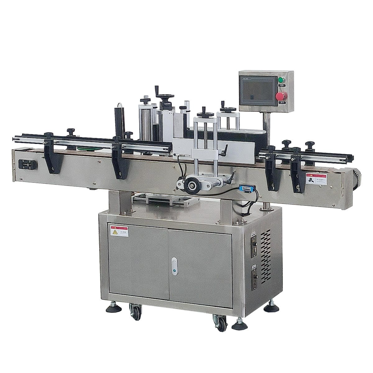 Round bottle rolling labeling machine
