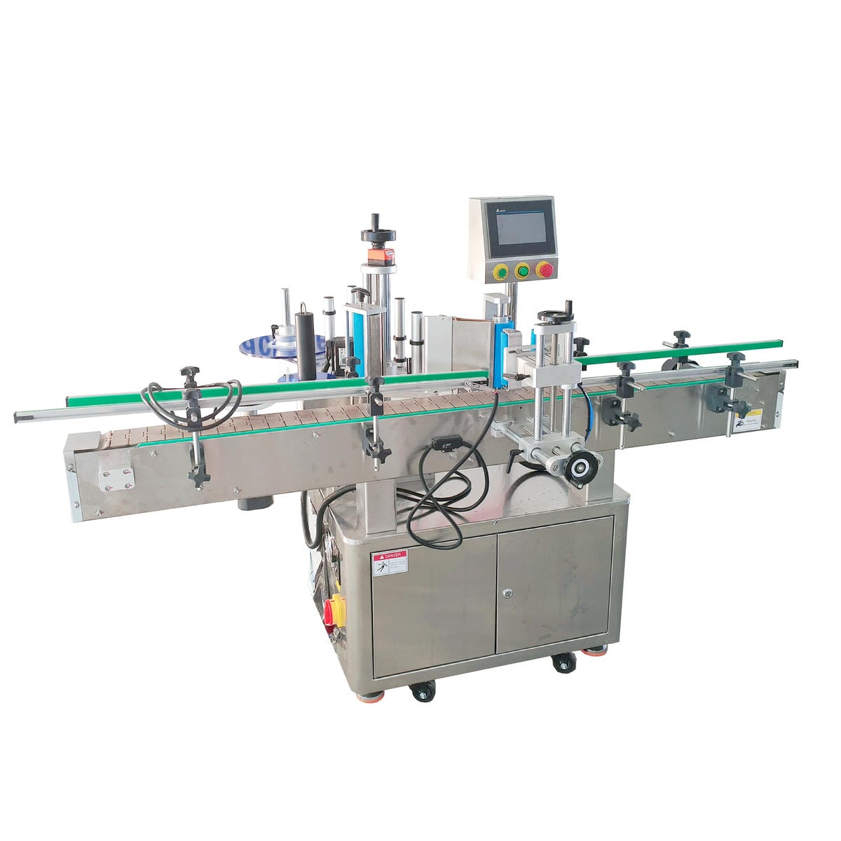 Round bottle positioning labeling machine + Delta