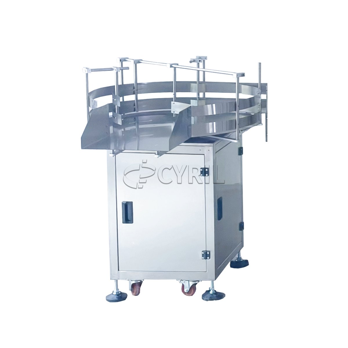 Bottle unscrambler + four-head servo filling machine + bottle closing machine
