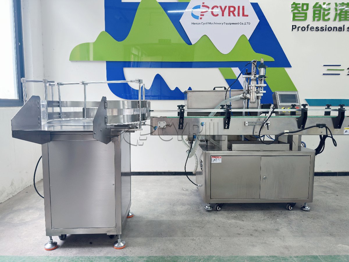 Single head rotor pump filling line