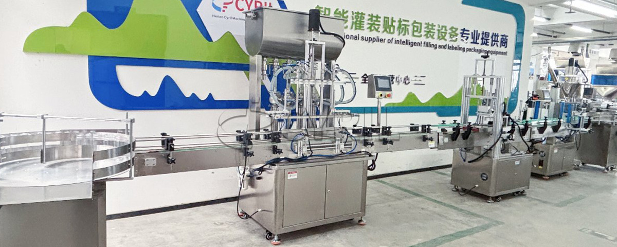 Four-head paste filling line