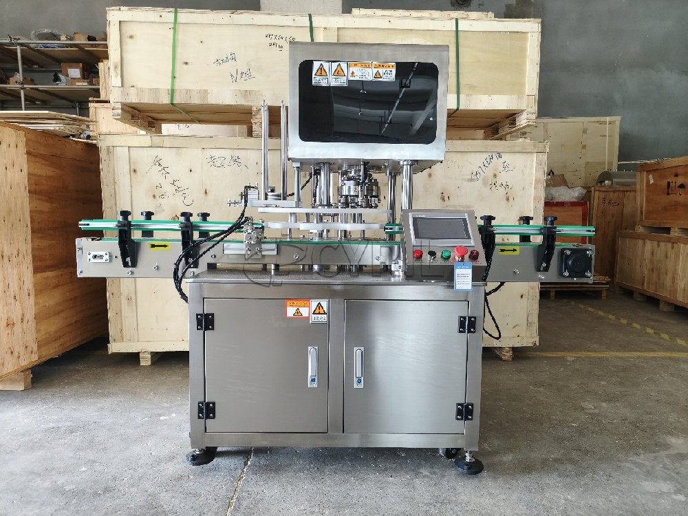 High-efficiency vacuum capping equipment; compatible with various cap sizes for rapid sealing.