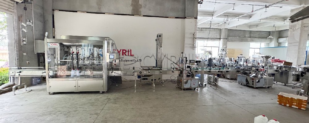 6-Head Paste Filling Machine + Cap Elevator + 4-Wheel Capping Machine + Laser Coding + Double-Sided Labeling