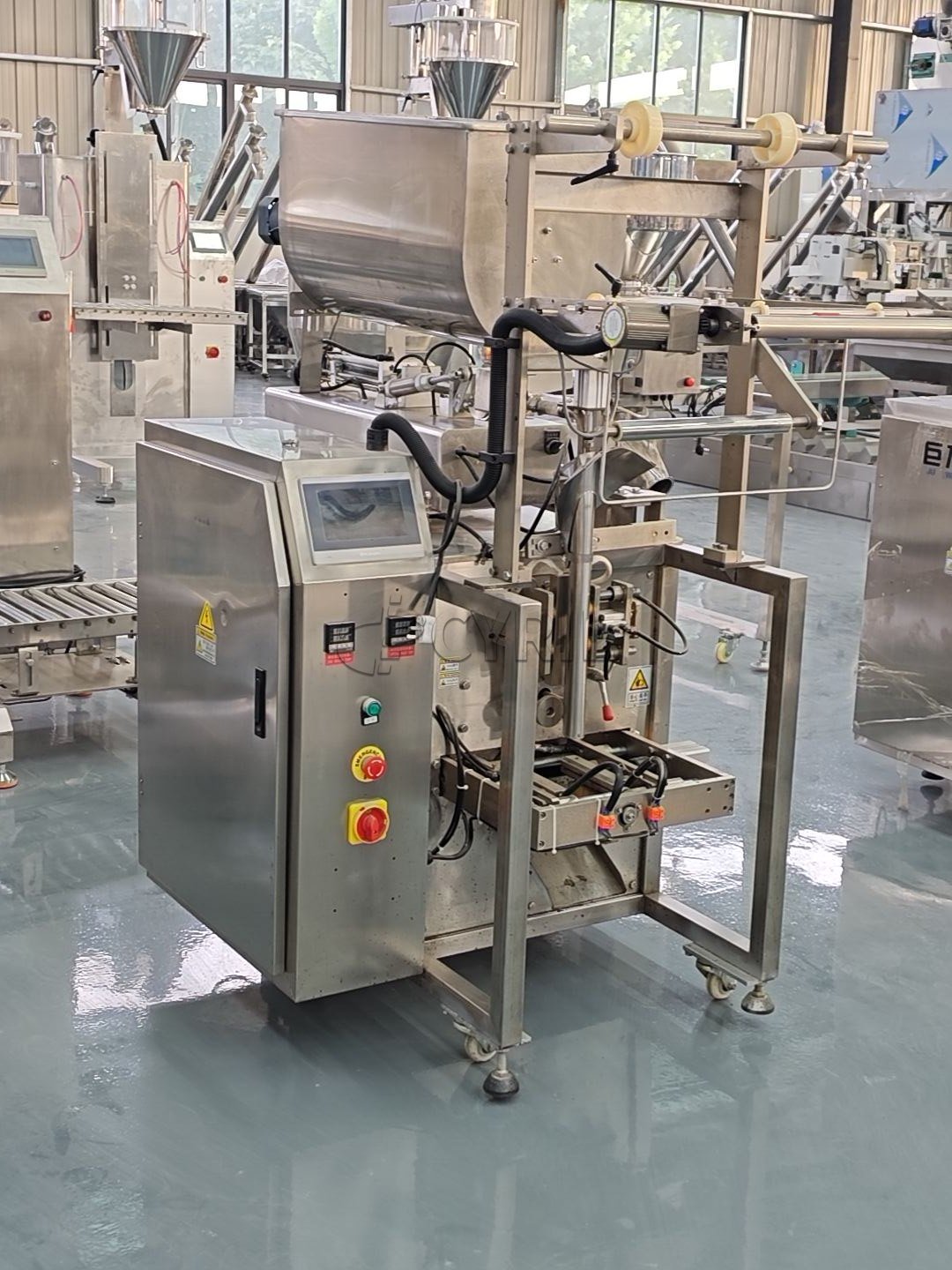 Paste Packaging Machine + Round Hopper + Back Sealing