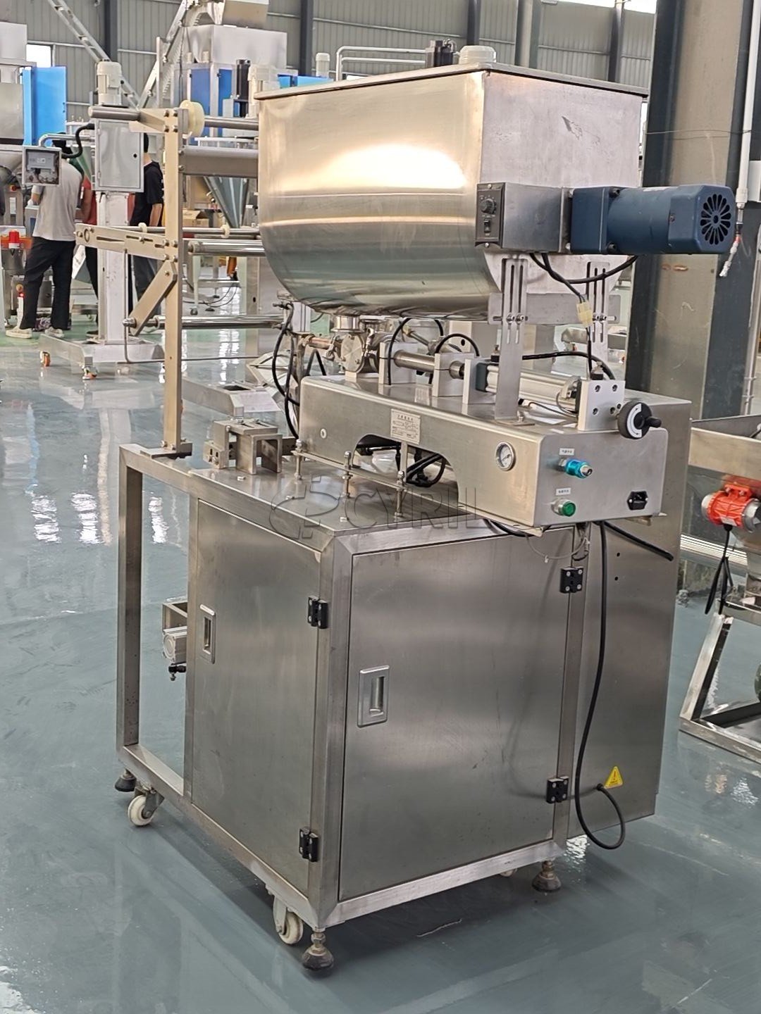 Paste Packaging Machine + Round Hopper + Back Sealing