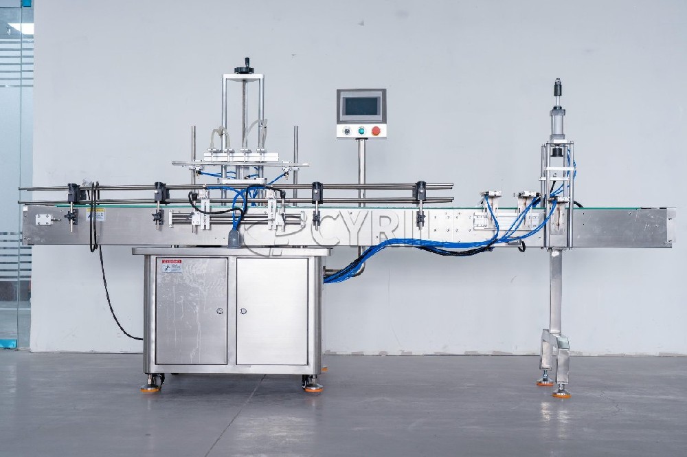 Maintenance and Servicing of Fully Automatic Four-Head Liquid Filling Machinery