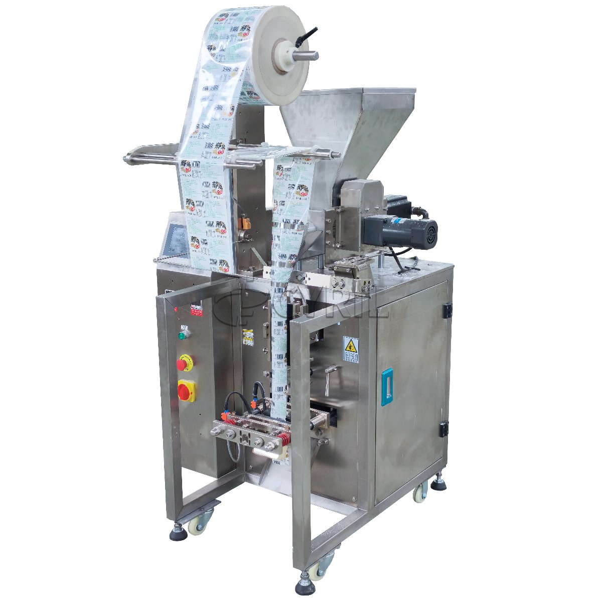 Powder Packaging Machine + Flat-Push Mechanism + Back Sealing