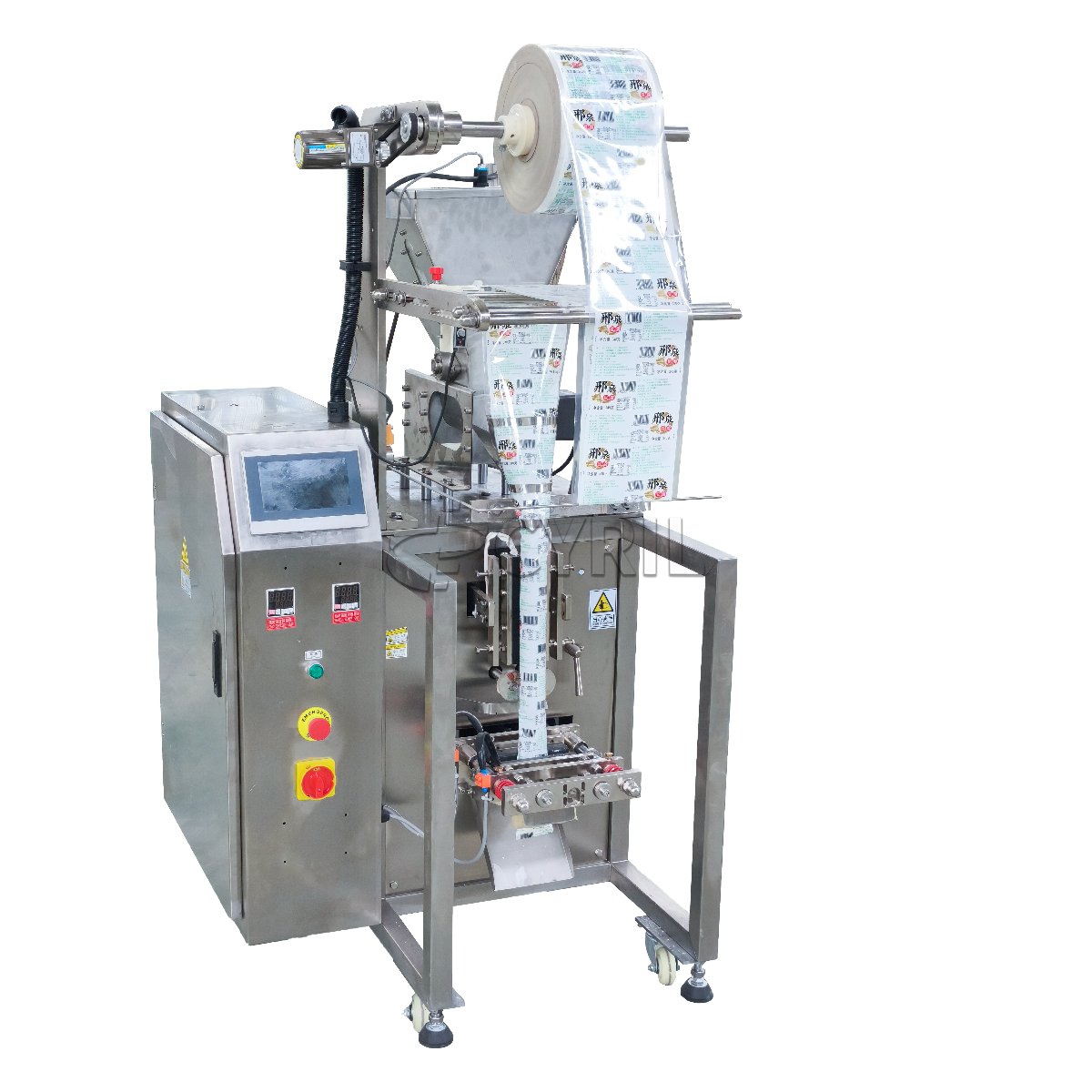 Powder Packaging Machine + Flat-Push Mechanism + Back Sealing