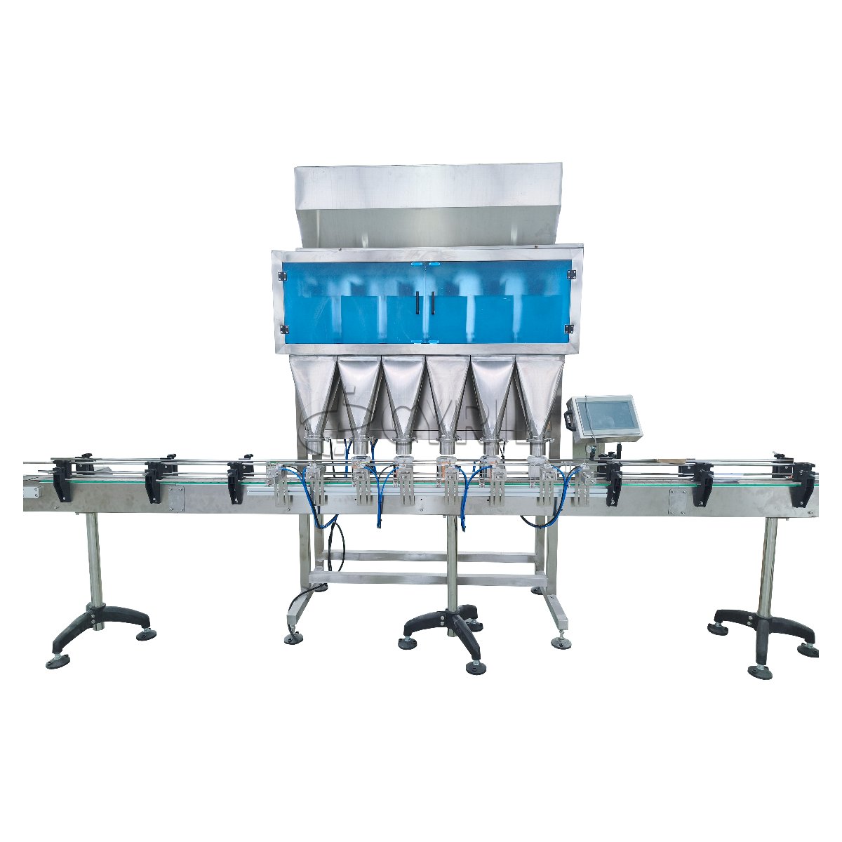 6-Head Weigh-Filling Machine + 6-Head Unit