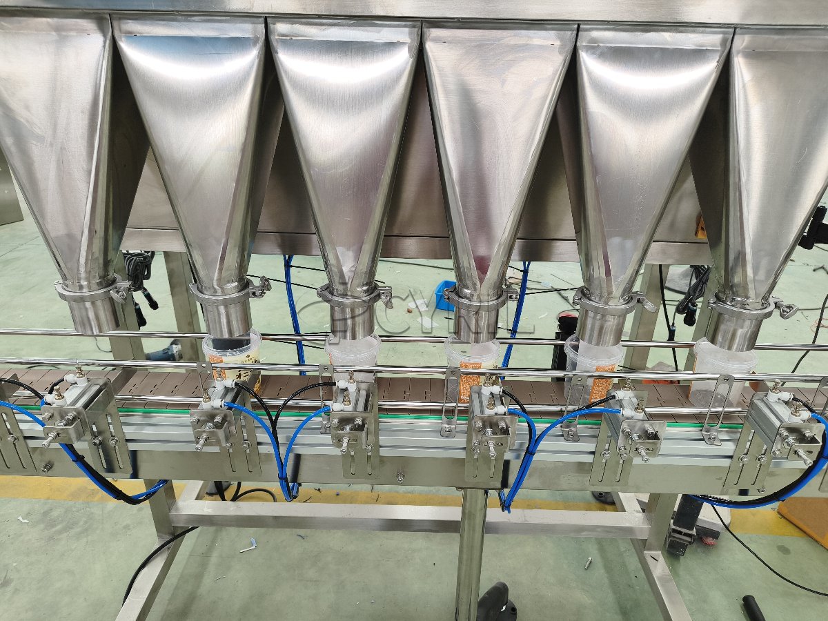6-Head Weigh-Filling Machine + 6-Head Unit
