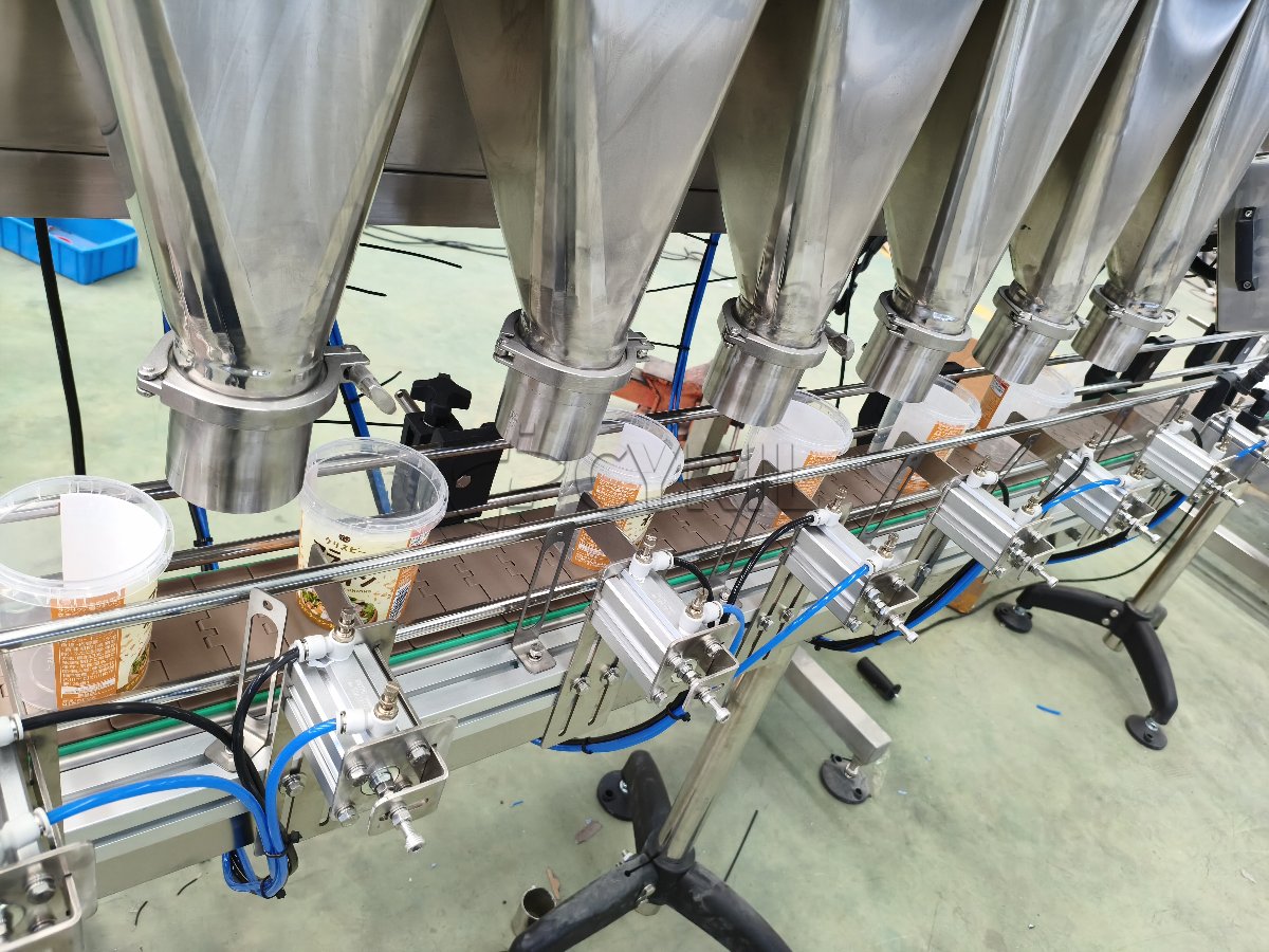 6-Head Weigh-Filling Machine + 6-Head Unit