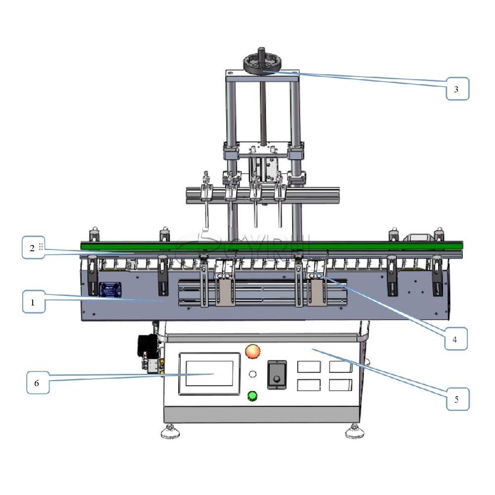 Desktop 4-Head Magnetic Pump Filling Machine — Equipment Structure and Functional Overview