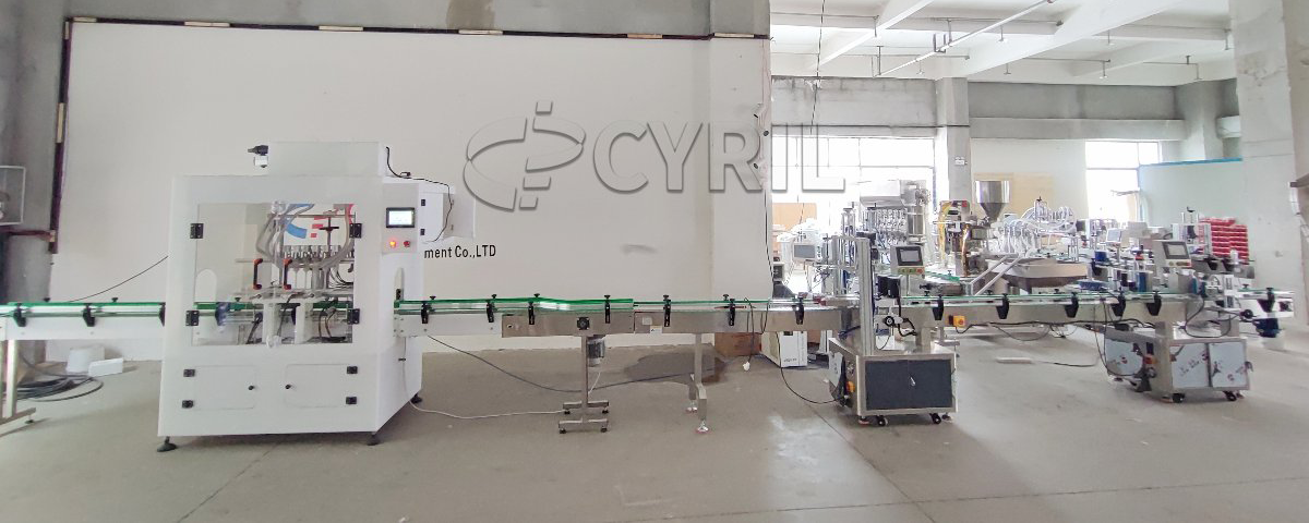 6-Head Anti-Corrosion Filling Machine + 4-Wheel Capping + Round Bottle Positioning