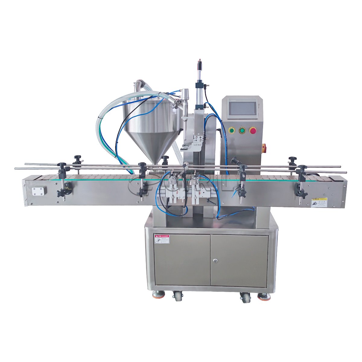 Fully Automatic Single-Head Gear Pump Filling Machine with Round Hopper