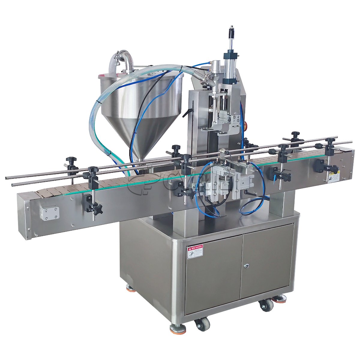 Fully Automatic Single-Head Gear Pump Filling Machine with Round Hopper