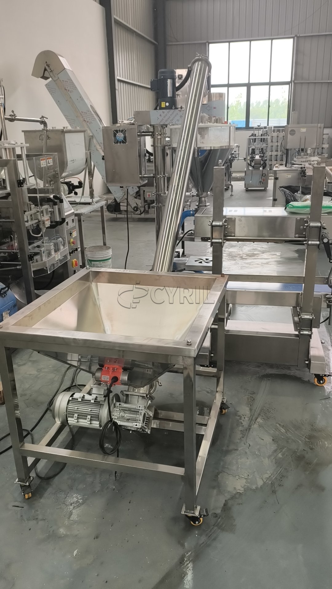 Powder filling machine + dust extraction + sealing machine