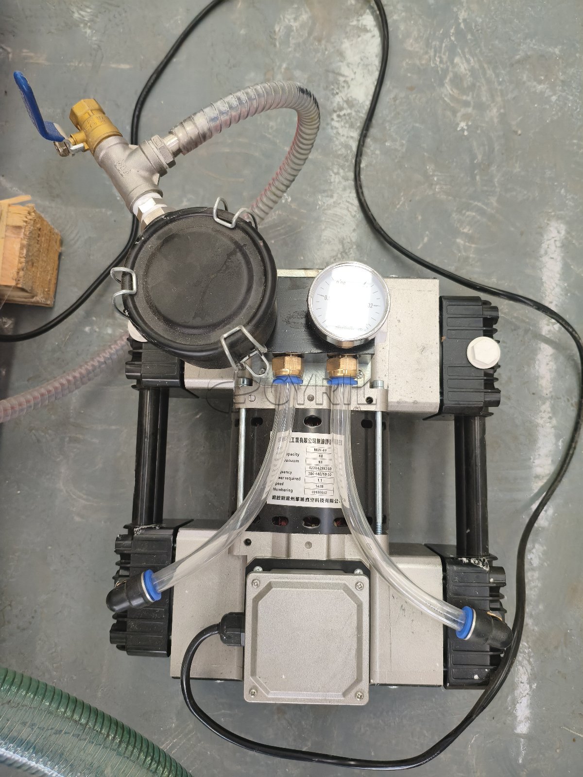 Capsule filling machine + powder feeding pump + dust collector + vacuum pump