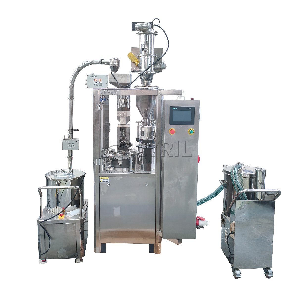 Capsule filling machine + powder feeding pump + dust collector + vacuum pump