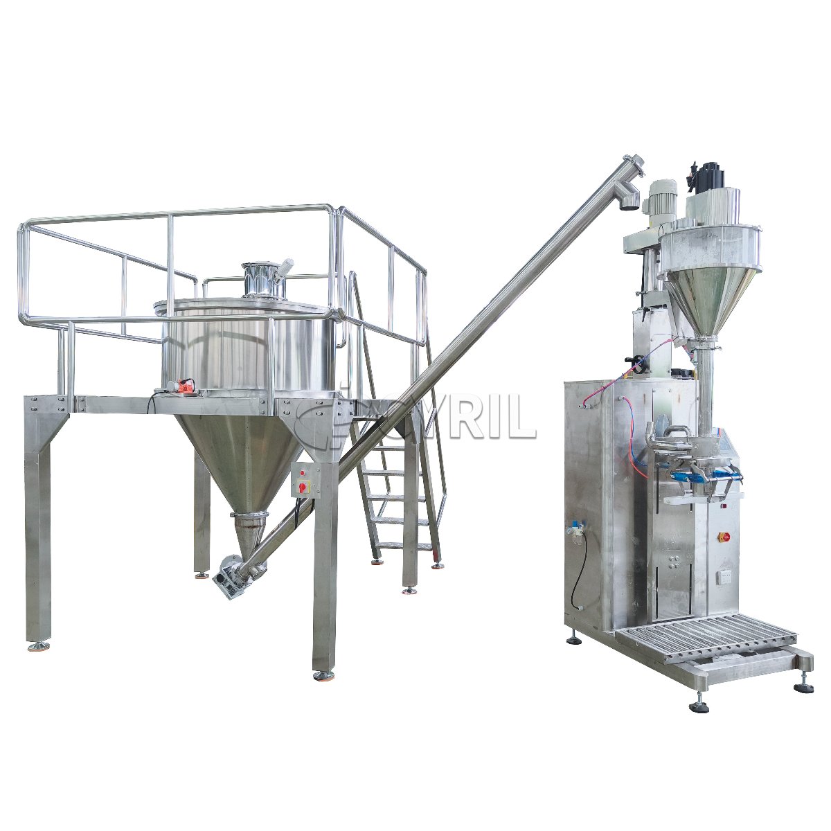 Powder Filling Machine + Mixing & Feeding Machine