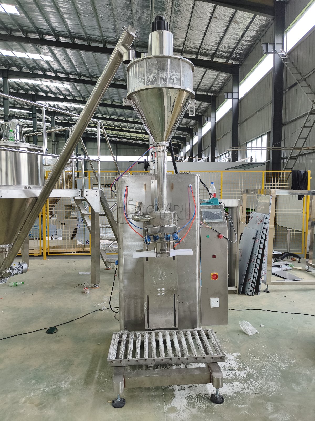 Powder Filling Machine + Mixing & Feeding Machine