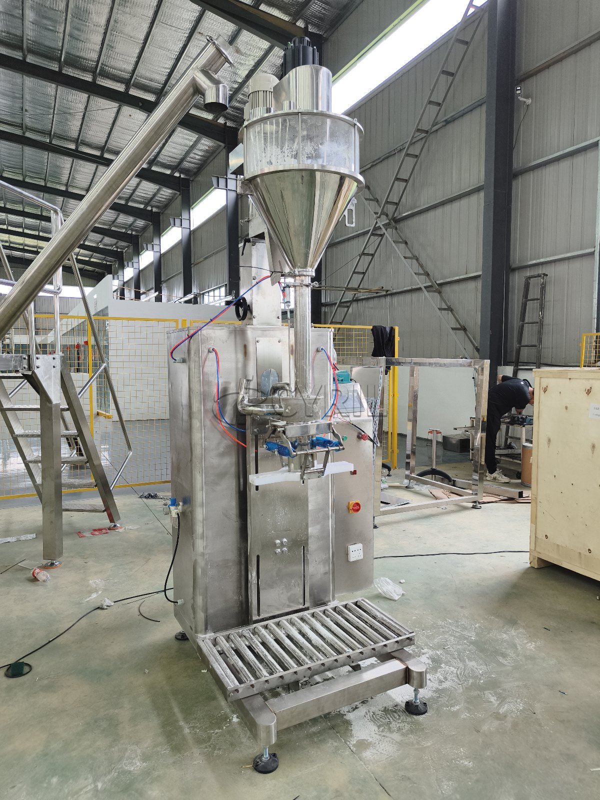 Powder Filling Machine + Mixing & Feeding Machine