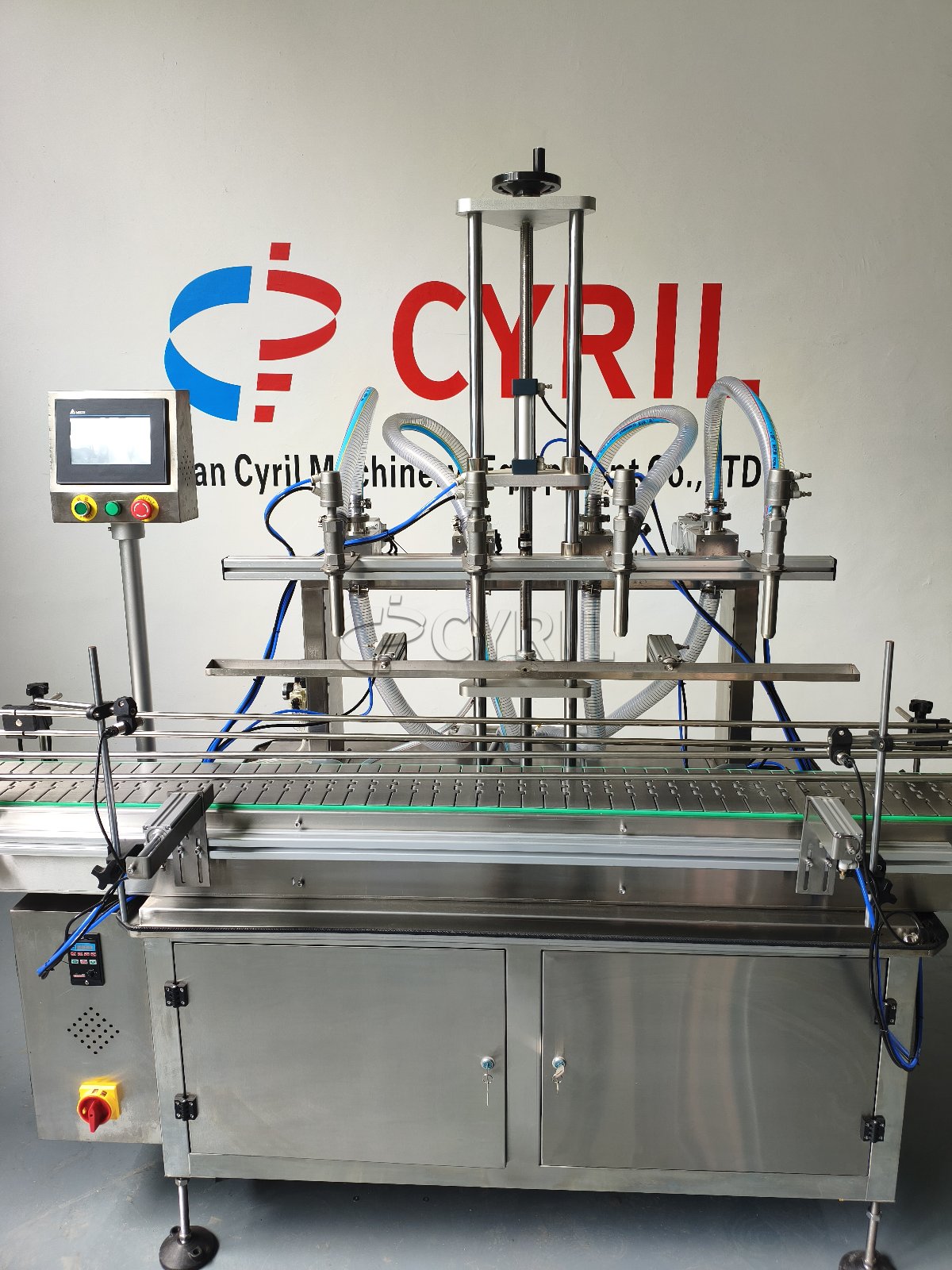 Four-head gear pump filling machine