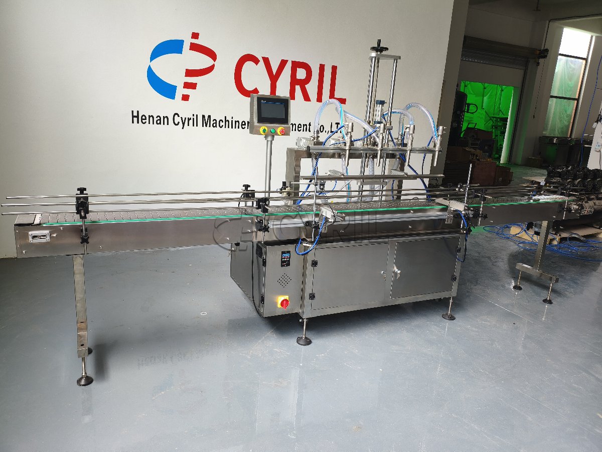 Four-head gear pump filling machine