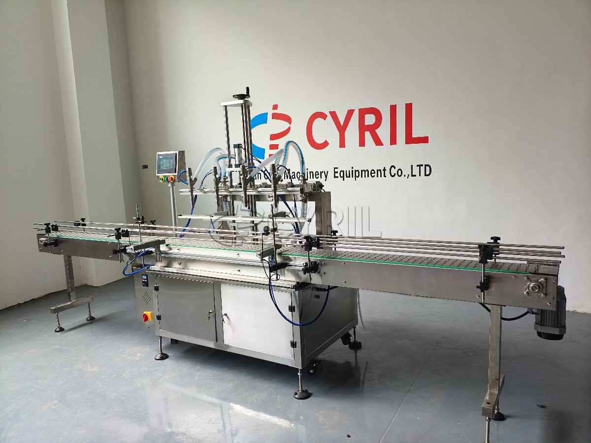 Four-head gear pump filling machine