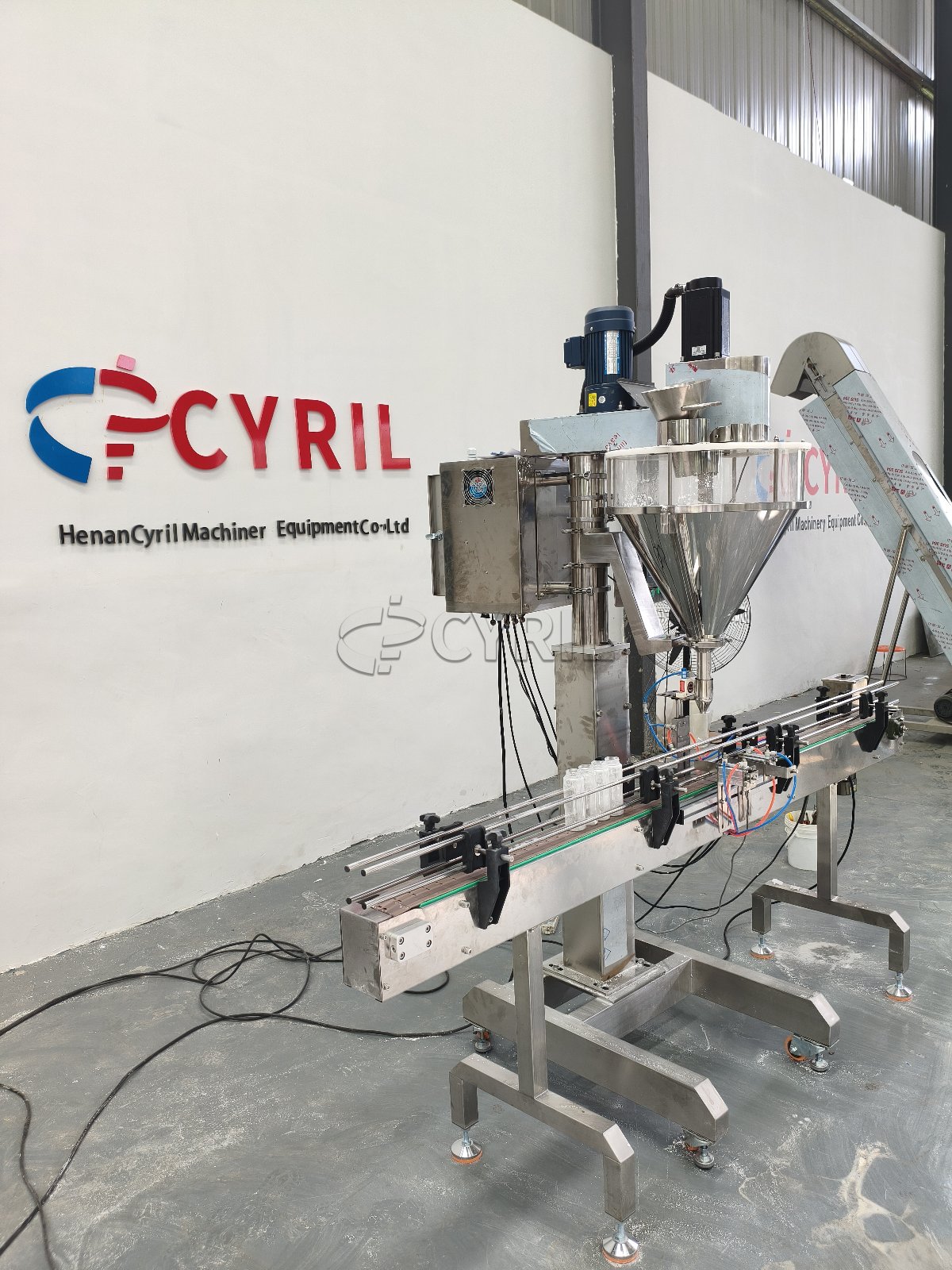 Semi-automatic powder filling machine