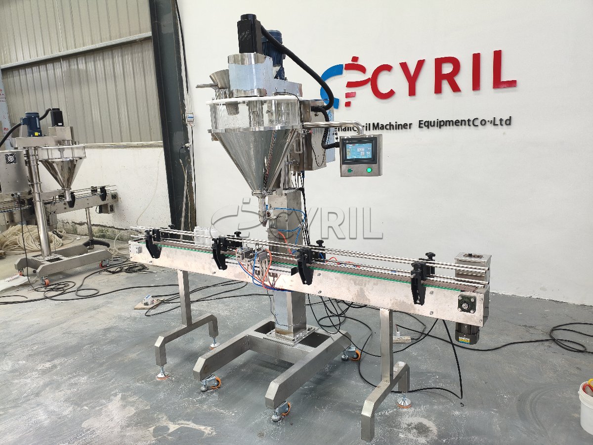Semi-automatic powder filling machine
