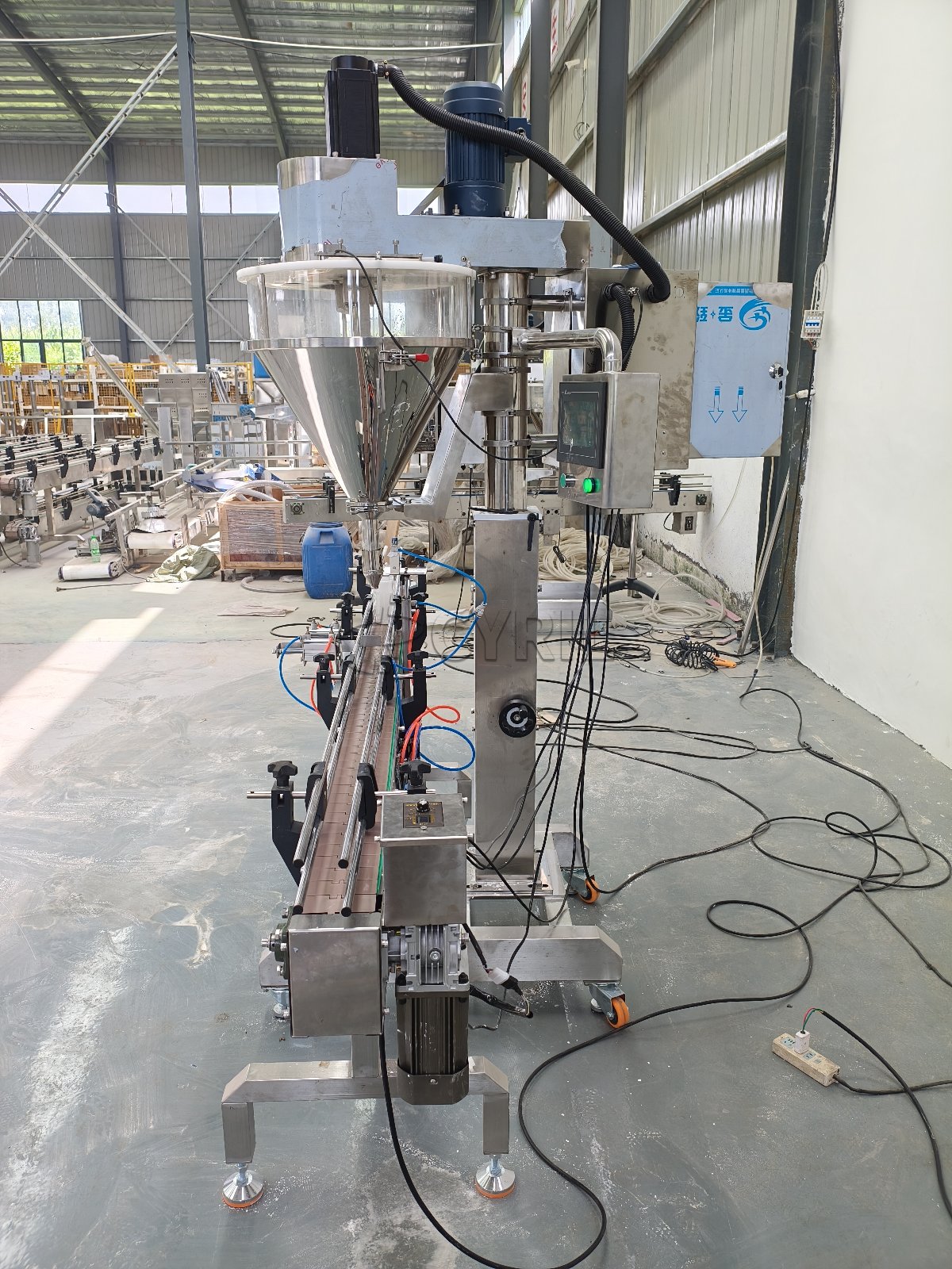 Semi-automatic powder filling machine