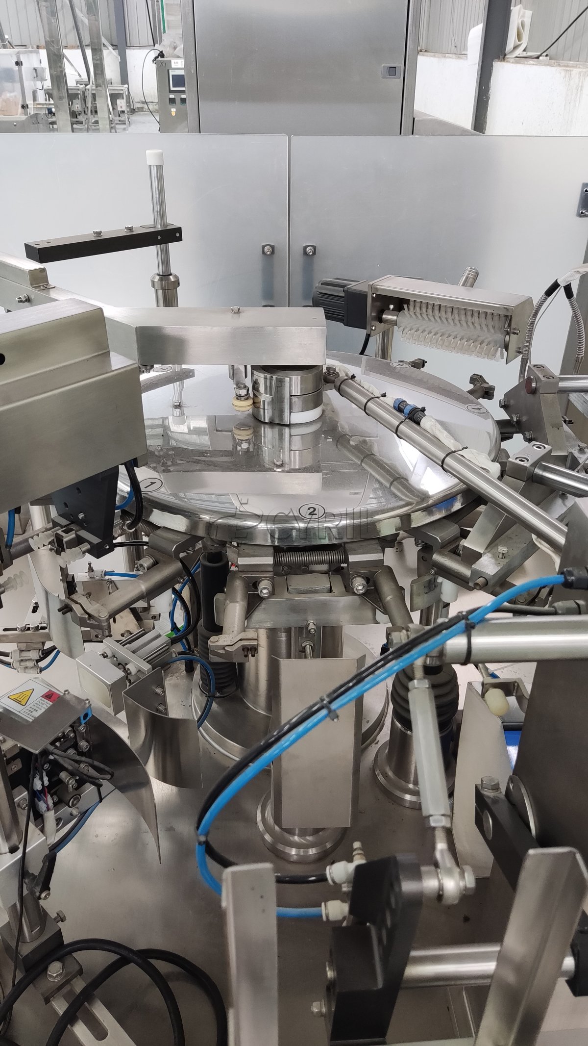 820 Rear-Seal Packaging Machine + Dual-Head Granule Weigher/Feeder + Square-Bucket Elevator